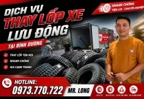 VÁ VỎ – VÁ LỐP LƯU ĐỘNG NHANH NHẤT TẠI BÌNH DƯƠNG 🚛
