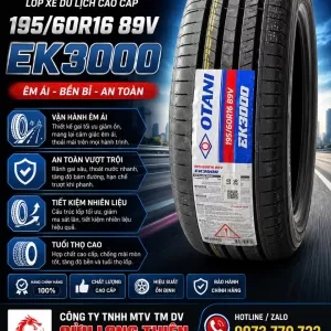 LỐP DU LỊCH OTANI 195/60R16 EK3000