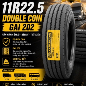 LỐP XE 11R22.5 DOUBLE COIN GAI RR202