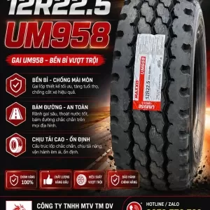 LỐP XE 12R22.5 18PR MAXXIS UM958