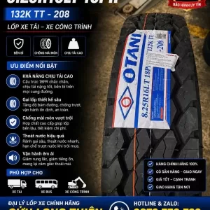 LỐP XE 8.25R16 18PR OTANI GAI OH-208 