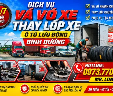 ĐẠI LÝ CUNG CẤP LỐP XE Ô TÔ / DỊCH VỤ BAO LẮP RÁP TẬN NƠI KHU VỰC BÌNH DƯƠNG