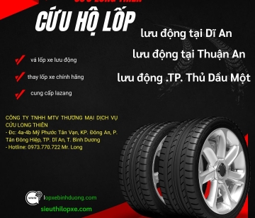ĐẠI LÝ PHÂN PHỐI LỐP XE CHẤT LƯỢNG CAO TẠI BÌNH DƯƠNG