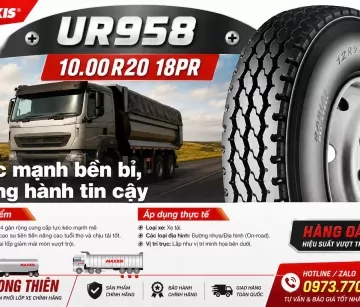 🚛 LỐP XE 10.00R20 MAXXIS UM958 – LỐP TẢI BỀN BỈ, CHẠY ĐƯỜNG HỖN HỢP