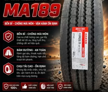 Lốp Xe 11R22.5 MAXXIS Gai 189 – Dùng Cho Xe Gì?