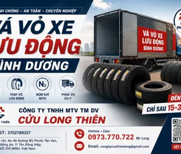 VÁ LỐP LƯU ĐỘNG BÌNH DƯƠNG / THAY LỐP TẬN NƠI GIÁ RẺ