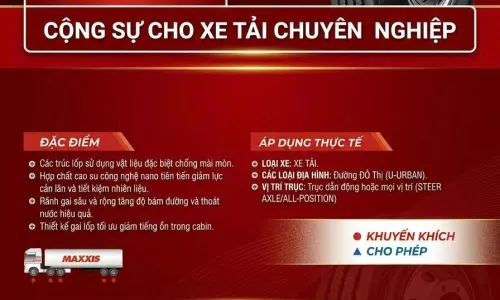 Lốp Maxxis MA189 11R22.5 16PR | Lốp Xe Tải Chính Hãng Cửu Long Thiên
