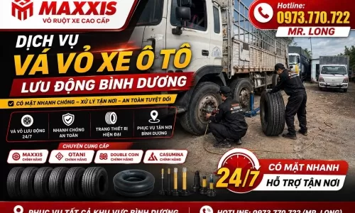 Cứu Hộ Lốp Xe Bình Dương 24/7 | Vá Vỏ Lưu Động Chỉ 15 Phút